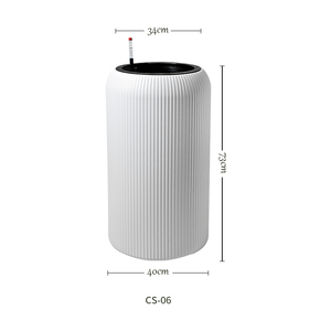 Nouveau design de grands pots en plastique pour balcon extérieur Style tréfilage pot de fleurs à arrosage automatique pour jardin usage domestique vente en gros - Product Image 6