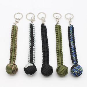 Cuerda al aire libre que teje autodefensa bola mono puño llavero Circular escalada supervivencia autodefensa bola de acero - Product Image 6