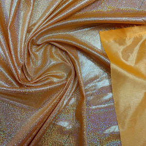 Tela elástica de poliéster con purpurina holográfica plateada metálica brillante, muy vendida. - Product Image 6