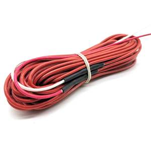 Провод нагревателя 12 К 200С, красная низкая мощность, нагревательный Электрический силиконовый провод из углеродного волокна для напольных нагревательных колодок - Product Image 5
