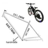 Cadre de vélo électrique TRB haute performance 3000W cadre de vélo décroché 135mm cadre de vélo en acier Cr-Mo cadre de vélo E compatible BMX