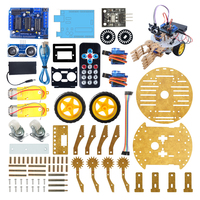 Kit de bras robotique mécanique 4WD avec voiture robot intelligente R3 STEM Jouets radiocommandés en PCB pour les utilisateurs de Raspberry Pi