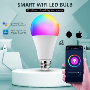 Bombilla LED Inteligente RGB de 9W, Popular en 2023, Certificación UL WiFi, 80 CRI, con Eficiencia de 100 Lm/W, Compatible con Alexa y Google - Product Image 3