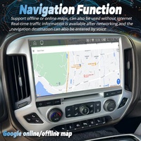Autoradio Android avec lecteur vidéo, GPS intégré, écran tactile OLED 12,3'', DSP, caméra de recul pour Chevy Silverado 1500 2018 et GMC Sierra 2014-2020