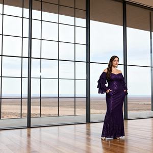 Middle East Luxury Custom Elegant Sequins Embroidery Polyester Abaya <b>for</b> <b>Muslim</b> <b>Women</b> Wholesale <b>Dress</b> - Product Image 2