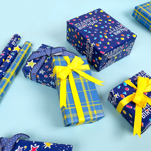 Usine en gros 80g Noël personnalisé luxe papier d'emballage cadeau 43*300cm papier d'emballage pour emballage - Product Image 6