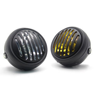 <span class=keywords><strong>Scooter</strong></span> accessoires étanche DC <span class=keywords><strong>12V</strong></span> <span class=keywords><strong>35W</strong></span> rond moteur vélo lampe Vintage avant gril lumière moto <span class=keywords><strong>LED</strong></span> 5.75 phare - Product Image 5