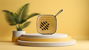 Haut-parleur Bluetooth portable X26 en bambou, directement de l'usine, avec un haut-parleur de 52 mm, idéal pour le camping en plein air, les voyages et la maison - Product Image 4