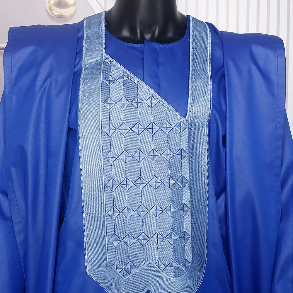 H   D comfortable men suit Africa men Agbada suit embroidery men clothing