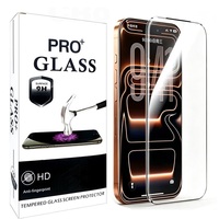 Protection d'écran en verre trempé HD 9H transparente anti-traces de doigts pour iPhone 11 12 13 Mini 14 15 Pro 16 Plus 17 Air 18 Pro Max 17e