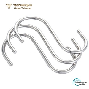 Stainless Steel Silver Round Cross Bar Multi-Purpose <b>S</b>-Type <b>S</b>-<b>Hook</b> with Polish Finish Model GJ China for General Industry Use - Product Image 2