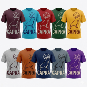 Camiseta de manga corta y cuello redondo, hecha de tela TC n.º 34S/J, 150-160 g/m², en color negro, con un diseño estampado en la parte delantera. - Product Image 5