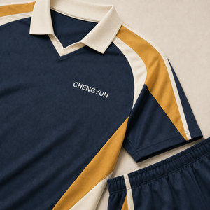 <span class=keywords><strong>Maillot</strong></span> de football vintage personnalisé, coupe ample, bleu marine, col en V, style côtier - Product Image 3