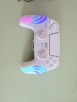 Manette de jeu 3D Hall Rocker Joystick RGB pour PS4 / PC, contrôleur de console de jeu sans fil