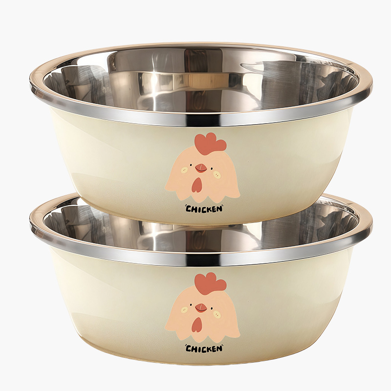 Dos animales del zodiaco "Gallo" de 32 cm y un lavabo