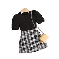 Em promoção! 2023 Coreano Moda Laço Branco Mini-saia Para As Mulheres, A Menina De Uma Linha De Saia Curta Kawaii Bonito Estilo Preppy Estudante De Cintura Alta Roupas