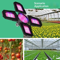 Lampe de culture LED pliable E27 100W, ampoule à spectre rouge et bleu réglable pour légumes d'intérieur, plantes succulentes, semis