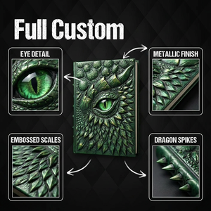 Diario <span class=keywords><strong>de</strong></span> Resina con Grabado <span class=keywords><strong>de</strong></span> Ojos <span class=keywords><strong>de</strong></span> Dragón <span class=keywords><strong>de</strong></span> <span class=keywords><strong>Juego</strong></span> <span class=keywords><strong>de</strong></span> <span class=keywords><strong>Tronos</strong></span>, Original, para Viajes, Regalo - Product Image 2