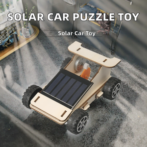 Kit de Coche Solar para Armar, Modelo de Carreras para Autoensamblar, Manualidad Educativa Científica para Estudiantes de Primaria y Secundaria - Product Image 2