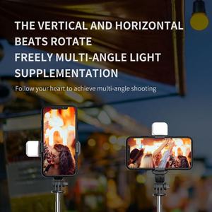 Q02s trépied de bâton de Selfie Flexible sans fil à distance avec lumière de remplissage LED - Product Image 6