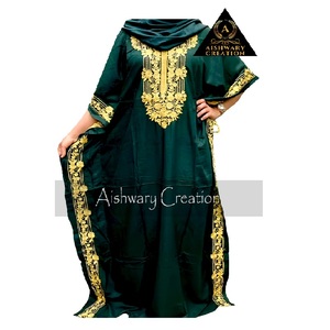 Vintage Rayon <b>Kaftan</b> Maxi Dress for Women – <b>Plus</b> <b>Size</b> Printed Beach, Party & Casual Wear Washable Long <b>Kaftan</b> Dress - Product Image 2