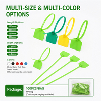 Kabel Ties Nylon dengan Label Kosong, Dapat Digunakan Kembali, Sistem Pengunci Sendiri, untuk Penandaan Kabel, Identifikasi, dan Pengikat Kabel