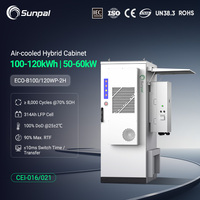 Sunpal Air-Cooled LFP Outdoor Energy Storage Enclosure 30 kW Kabinet Baterai 100.48 kWh untuk Pabrik