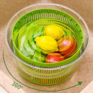 Grande essoreuse à salade efficace Essoreuse à légumes facile à utiliser avec bol Pompe à une main Lavable au lave-vaisselle Essoreuse à usage multiple - Product Image 4