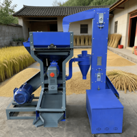 Machine à décortiquer le riz 3-en-1 de haute qualité, commerciale, mini, avec moteur diesel, capacité 500 kg/h, 380V, et polisseuse sécheuse de riz