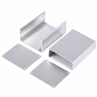 Boîtier de commande en aluminium 74*90*130mm, profilé extrudé avec fentes de guidage pour PCB, IP54, pour appareils électroniques et instruments, OEM