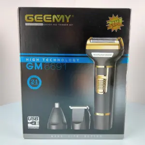 Ver mais grande imagem geigo GM-6691 equipamento de barbeiro profissional aparador de cabelo elétrico sem fio recarregável clipe de cabelo
