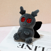 Porte-clés en peluche personnalisés, jouets en peluche chauve-souris avec boîte, fabricant OEM, breloques de sac en peluche de 10 cm, elfes noirs de dessin animé