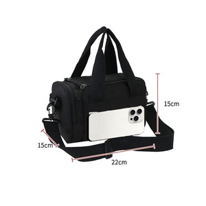 Bolsa <span class=keywords><strong>de</strong></span> Gimnasio Mini <span class=keywords><strong>de</strong></span> Nailon con Logotipo Personalizado, Bolsa <span class=keywords><strong>de</strong></span> <span class=keywords><strong>Viaje</strong></span> Tipo Barril <span class=keywords><strong>Pequeña</strong></span> y Portátil con Correa Cruzada, Color Rosa - Product Image 2