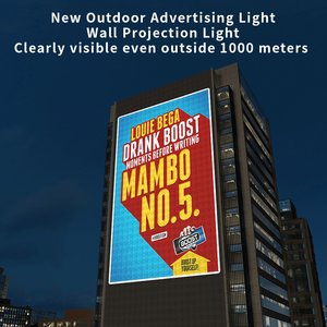 80W Logo <strong>Gobo</strong> <strong>Projector</strong> Advertising Lights LED Sign Wall Projection Lamp Outdoor Waterproof IP67 HD&amp;Bright Free Custom - Product Image 4