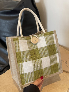 Linen Hand-held <strong>Jute</strong> Retro Linen Shopping Handbag Souvenir Mini <strong>Tote</strong> <strong>Bags</strong> for Girls Small - Product Image 3