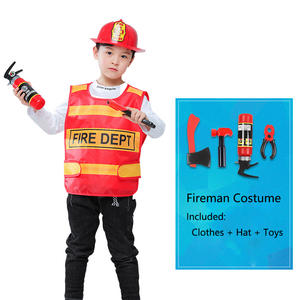 직업 일 코스프레 의상 할로윈 소방관 의상 역할 놀이 원피스 복장 어린이 소방관 샘 경찰 우주 비행사 의상 - Product Image 4