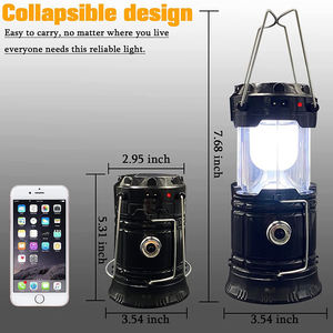 सौर रिचार्जेबल हैंडल पोर्टेबल नेतृत्व वाली कैंपिंग लाइट आउटडोर हुक मिनी नेतृत्व वाला कैंटर लालटेन - Product Image 4