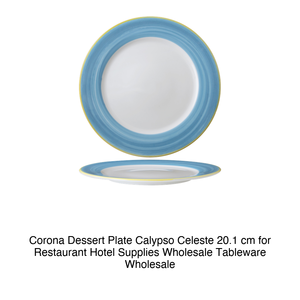 Assiette à dessert Calypso Celeste 20,1 cm Corona - Product Image 2