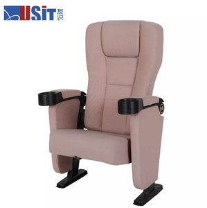 <span class=keywords><strong>Nouveau</strong></span> design, chaises de <span class=keywords><strong>cinéma</strong></span> pliantes en tissu violet, sièges de théâtre avec porte-gobelet - Product Image 5