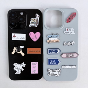 Stock d'usine disponible, pin's en émail souple personnalisable |   Calligraphie arabe gravée sur mesure et thème artistique |   Autocollant de téléphone personnalisé - Product Image 1