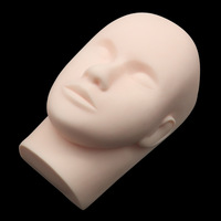 Silikon-Mannequin-Kopf für Wimpernverlängerung Realistischer Wimpern-Übungskopf für Anfänger-Wimperntraining