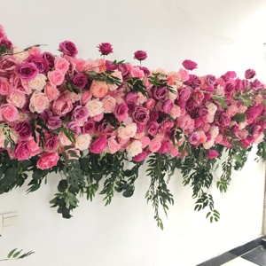 SPR Home Decor ชุดดอกกุหลาบและดอกโบตั๋นประดิษฐ์ทำมือ ตกแต่งผนังผ้า ฉากหลังดอกไม้ประดิษฐ์ สำหรับวันแม่ - Product Image 6