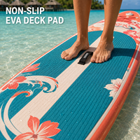 Planche à pagaie gonflable (SUP) Ridewave, très vendue - Écologique et portable pour la navigation sur les lacs et les rivières