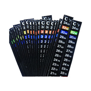 어조 온도계 온도 민감 색상 변경 접착제 온도계 수족관 수온 온도계 - Product Image 1