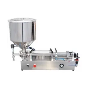 Xinyou Chili Sauce Small Commercial Cosmetic Paste Hand Sanitizer Horizontal Filling Machine with Hopper