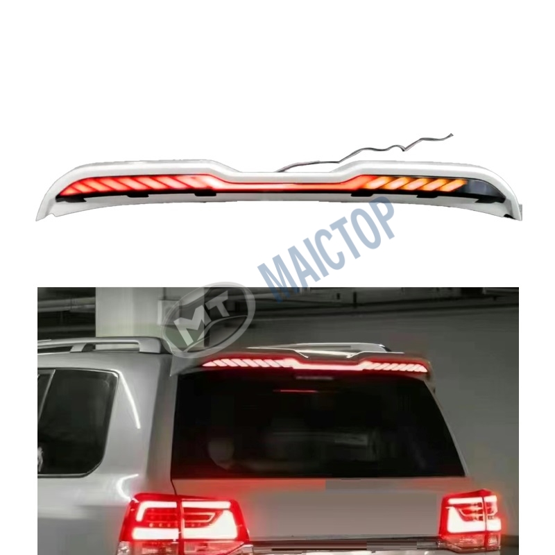 MAICTOP автомобильные аксессуары, фазовый задний спойлер для land cruiser 200 lc200 2021, моделька, стильное заднее крыло с подсветкой