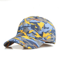 X&K Custom Plain Camo Machine Geborduurde 6-delige Canvas Baseball Caps voor Heren - verstelbare katoenen petten zomerse modieuze letterprint