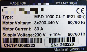 Controlador PLC MSD 1030 CL-T IP21, Controlador de Arranque Suave PLC MSD 1030 CL-T IP21, Controlador PLC Industrial - Product Image 3