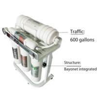 Purificateur d'eau par osmose inverse domestique de 500 gallons avec système manuel de filtration UV pour la purification des hôtels