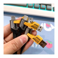 Câble de charge USB universel 4 en 1 PD 65W, câble USB vers 8 broches pour chargeur iPhone, câble Type-C vers Type-C 27W, chargeur USB vers Type-C